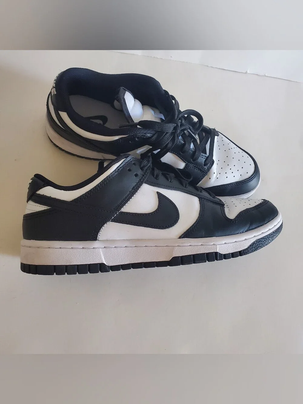 Nike Dunk Low Panda White Black Womens Sneakers  Size 8.5